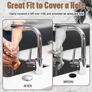 2 Inch Kitchen Sink Hole Cover Faucet Hole Cover Stainless Steel Kitchen Sink Tap Hole Plate Stopper Cover Blanking Metal Plug (Brushed Stainless Steel)