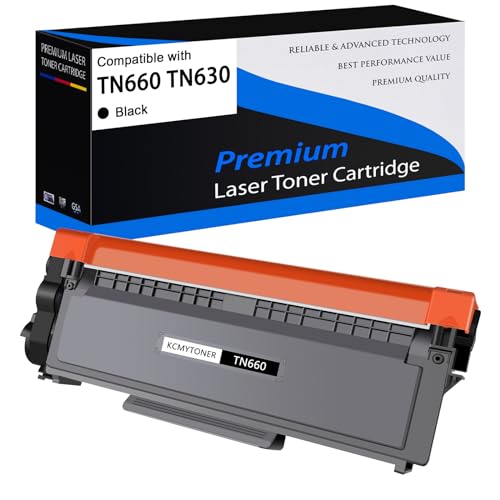 KCMYTONER 1 Pack Compatible Toner Cartridge Replacement for Brother TN660 TN630 High Yield Black to use with HL-L2380DW HL-L2320D HL-L2300D DCP-L2540DW HL-L2340DW HL-L2360DW MFC-L2720DW Printers