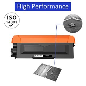 KCMYTONER 1 Pack Compatible Toner Cartridge Replacement for Brother TN660 TN630 High Yield Black to use with HL-L2380DW HL-L2320D HL-L2300D DCP-L2540DW HL-L2340DW HL-L2360DW MFC-L2720DW Printers