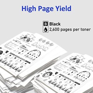 KCMYTONER 1 Pack Compatible Toner Cartridge Replacement for Brother TN660 TN630 High Yield Black to use with HL-L2380DW HL-L2320D HL-L2300D DCP-L2540DW HL-L2340DW HL-L2360DW MFC-L2720DW Printers