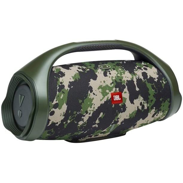 JBL Boombox 2 - Bluetooth Speaker, Powerful Sound Bass, IPX7 Waterproof, 24 Hours Playtime, Powerbank, PartyBoost for Speaker Pairing, for Home and Outdoor, and Megen Pertection Bag (Camo)