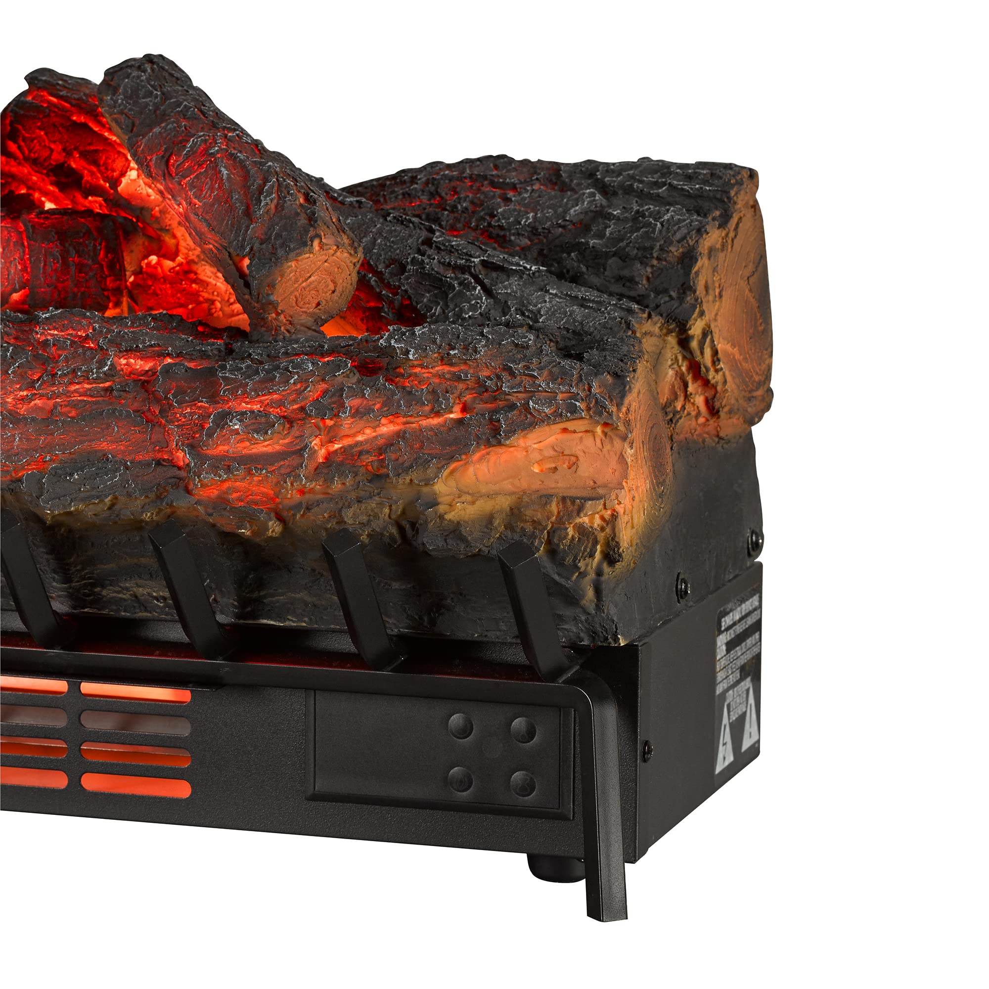 duraflame® Infrared Quartz Electric Log Set Heater with 3D Flame® Effect and Remote Control, Rustic Pine