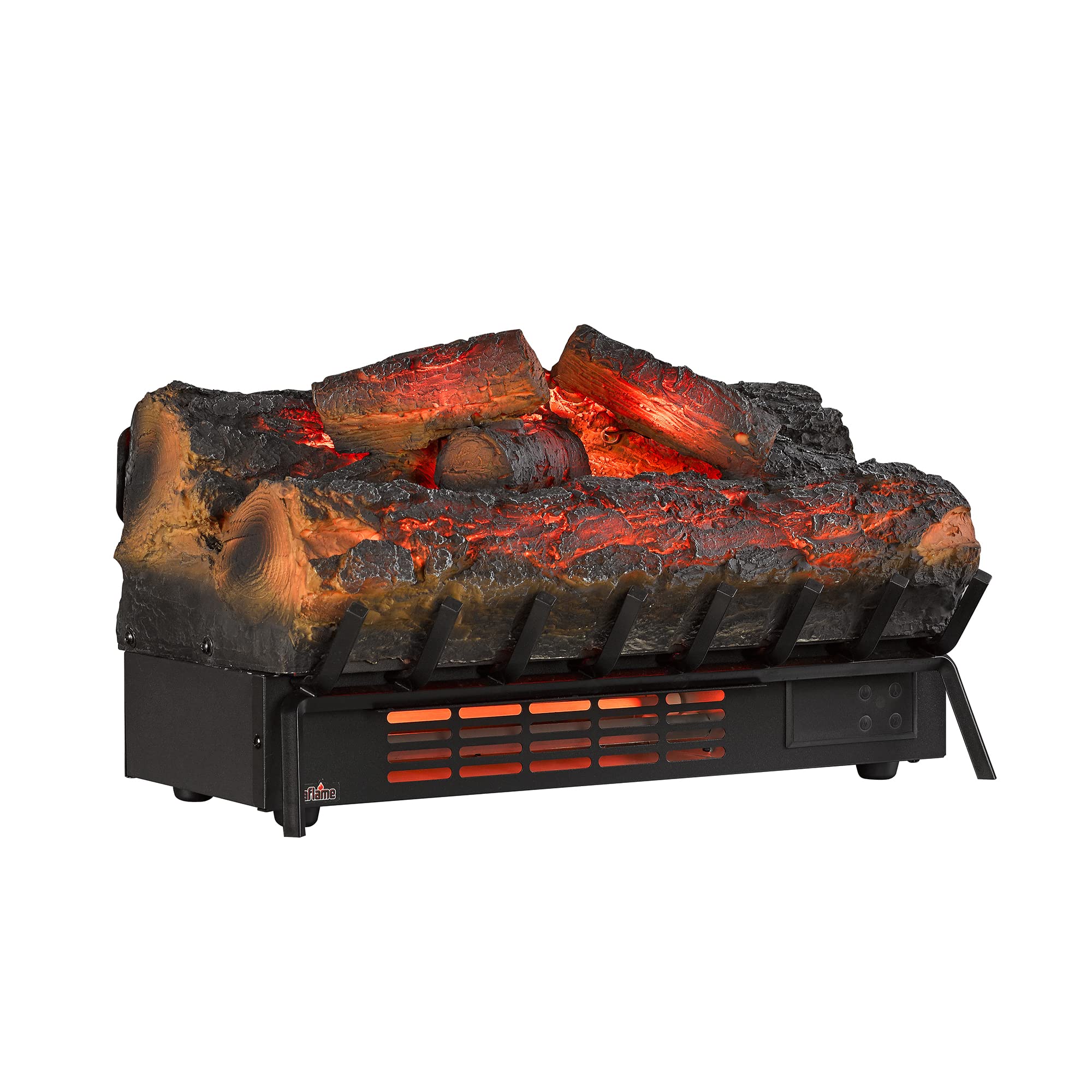 duraflame® Infrared Quartz Electric Log Set Heater with 3D Flame® Effect and Remote Control, Rustic Pine