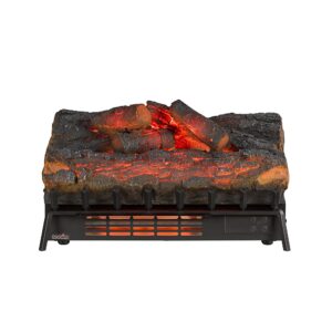 duraflame® Infrared Quartz Electric Log Set Heater with 3D Flame® Effect and Remote Control, Rustic Pine