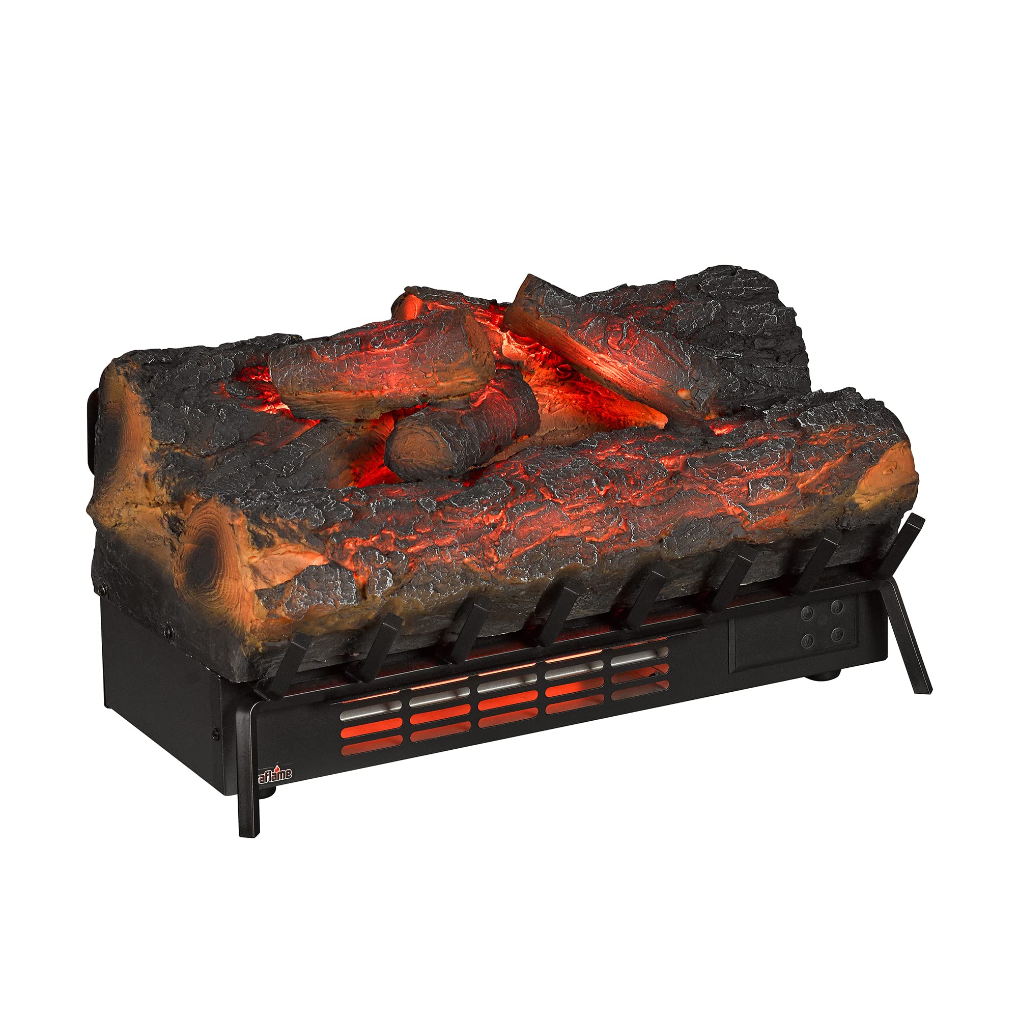 duraflame® Infrared Quartz Electric Log Set Heater with 3D Flame® Effect and Remote Control, Rustic Pine