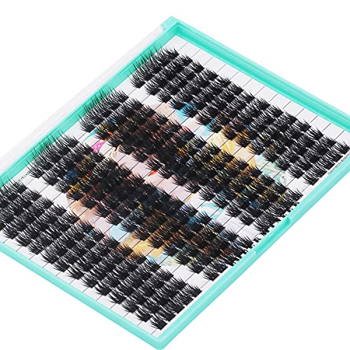Bodermincer XXXL Tray D Curl 280 Clusters DIY Lashes Extensions Kit at Home (12mm Lashes Kit)