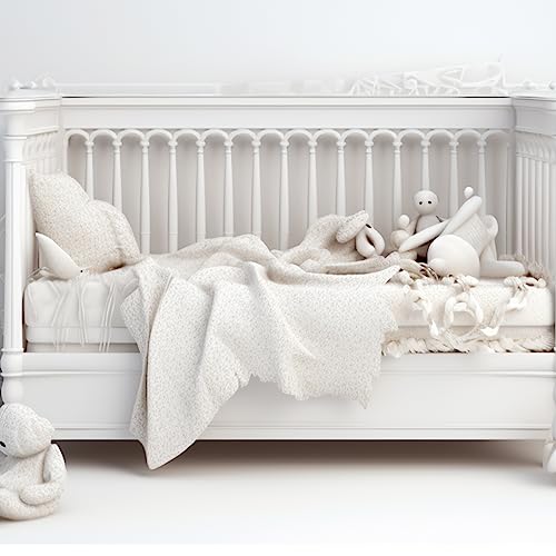 BBjixiang Baby Crib Mattress Premium Foam Toddler Bed Mattress with Waterproof and Removable Cover - 52"x28"x5" - Fits Standard Full-Size Crib and Toddler Bed