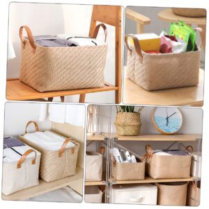 ORFOFE Foldable Storage Basket Closet Baskets Shelf Basket Nursery Decor Storage Cubes Clothes Storage Basket Baskets for Organizing Closet Bin Toy Canvas Desktop Fabric Laundry Basket