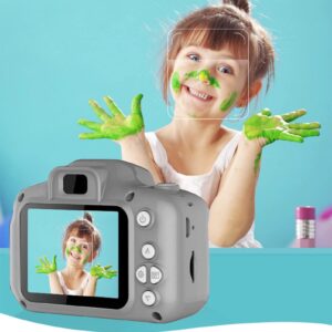 children's silicone cover high-definition digital camera - multifunctional hd 1080p front and rear dual camera can take pictures recorded eye protection screen children's mini
