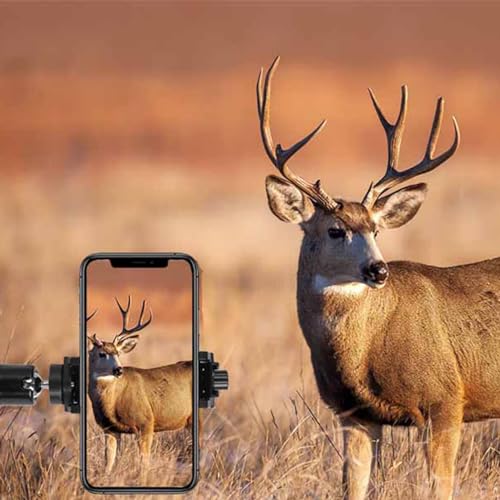 KEAUP Universal Phone Holder 360° Smartphone Compound Bow Adapter Mobile Phone Holder for Archery Hunting Photos and Video