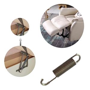 LiStarUs Long Neck Hook 3-5/8" Stainless Steel Replacement Recliner Sofa Mechanism Tension Spring(4 Pack)