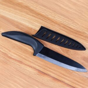 PATIKIL Plastic Safety Knife Cover Sleeves for 7" Santoku Knife, 2 Pack Knives Edge Guard Blade Protector Universal Knife Sheath for Kitchen, Black