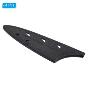 PATIKIL Plastic Safety Knife Cover Sleeves for 3.5" Paring Knife, 2 Pack Knives Edge Guard Blade Protector Universal Knife Sheath for Kitchen, Black