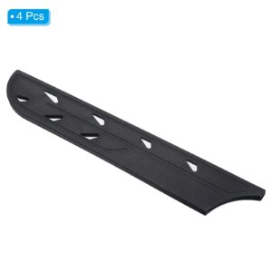 PATIKIL Plastic Safety Knife Cover Sleeves for 8" Bread Knife, 4 Pack Knives Edge Guard Blade Protector Universal Knife Sheath for Kitchen, Black