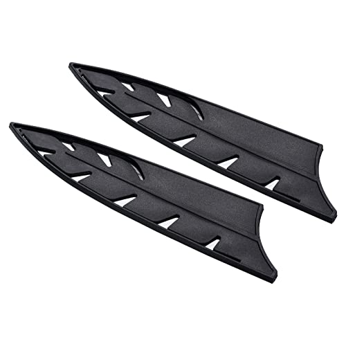 PATIKIL Plastic Safety Knife Cover Sleeves for 8" Chef Knife, 2 Pack Knives Edge Guard Blade Protector Universal Knife Sheath for Kitchen, Black