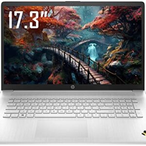 HP 2023 Flagship Newest 17.3" HD+ Business Laptop, Intel 4-Core i3-1125G4(> i5-1035G7), 32GB RAM, 1TB SSD, Lightweight, Fast Charge, Bluetooth, WiFi, Numeric Keypad, Webcam, W/HDMI, Win 11 S, Silver