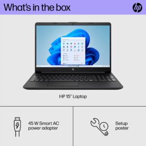 HP 2023 Newest Laptop, 15.6 Inch Display, Intel Pentium Quad-Core Processor, Intel UHD Graphics, 16GB RAM, 512GB SSD, Bluetooth, Wifi6, Windows 11 Home in S Mode, Black