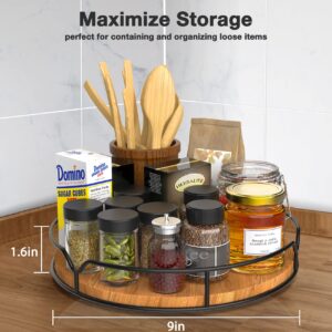 9" & 11" Lazy Susan Organizer - Carbonized Black