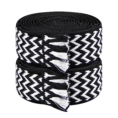 Endoto Fat Shoelaces Replacement Flat Laces for Lanvin Sneaker Shoes(Color:Black&White,Size:68Inch)