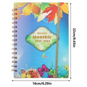 Cabilock 2023 Agenda Book Note Pads Portable Planner Books Planners 2023 Planner Weekly and Monthly Academic Notebook Schedule Planner Daily Planner 2023 Paper Coil Office Calendar Book