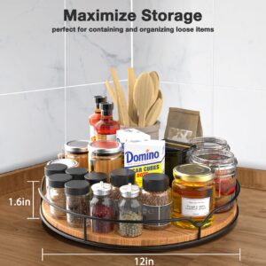 10" & 12" Lazy Susan Organizer - Carbonized Black