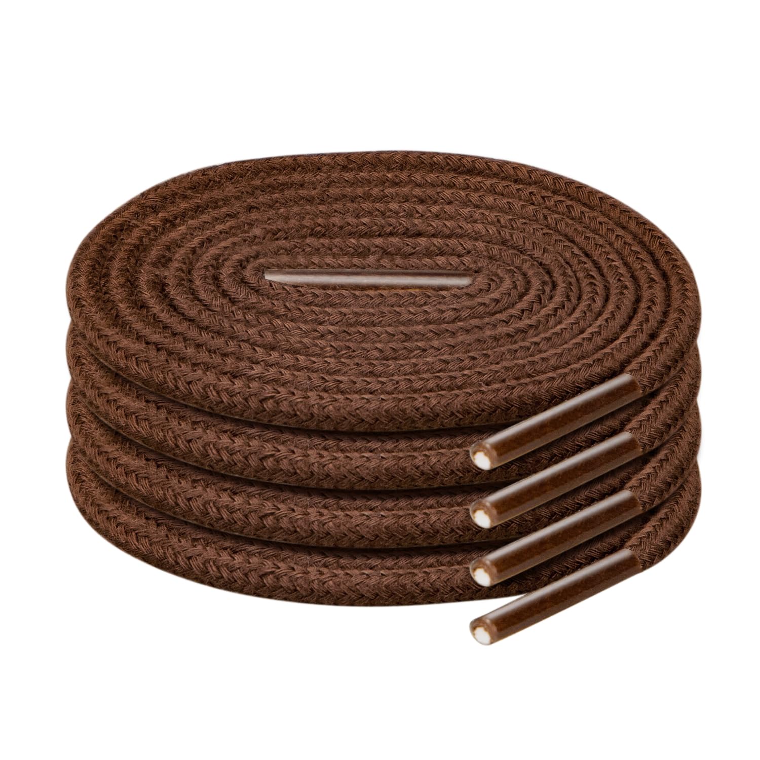 Endoto 2 Pairs Shoelaces Replacement Round Shoe Laces for Cole Haan Oxford Golf Shoes(Color:Brown,Size:38Inch)