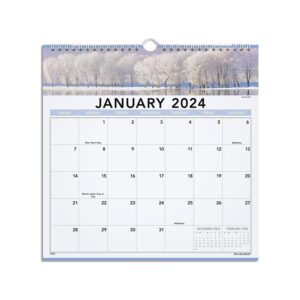 2024 at-a-glance landscape 12-inch x 12-inch monthly wall calendar (88200-24)