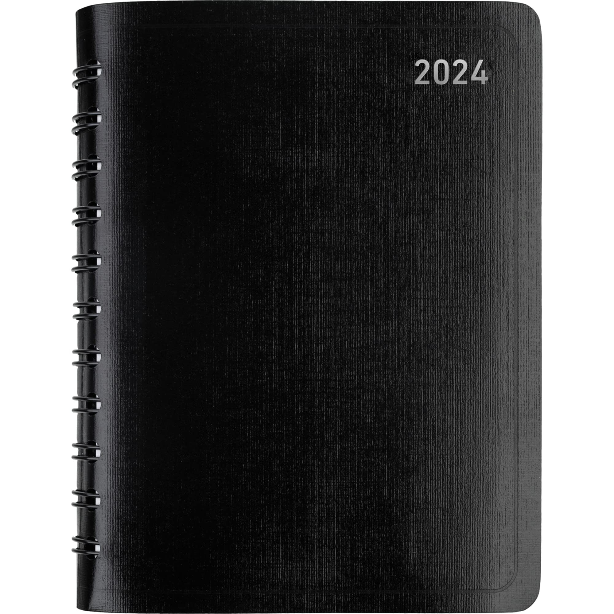 2024 Office Depot® Brand Weekly/Monthly Planner, 4" x 6", Black, January to December 2024, OD711500