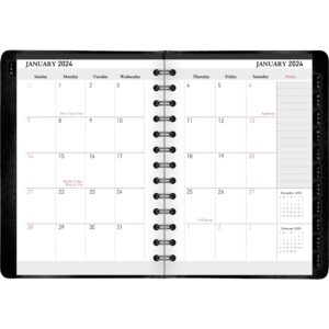 2024 Office Depot® Brand Weekly/Monthly Planner, 4" x 6", Black, January to December 2024, OD711500