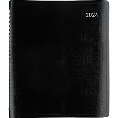 2024-2025 Office Depot® Brand 13-Month Monthly Planner, 7" x 9", Black, January 2024 to January 2025, OD711100