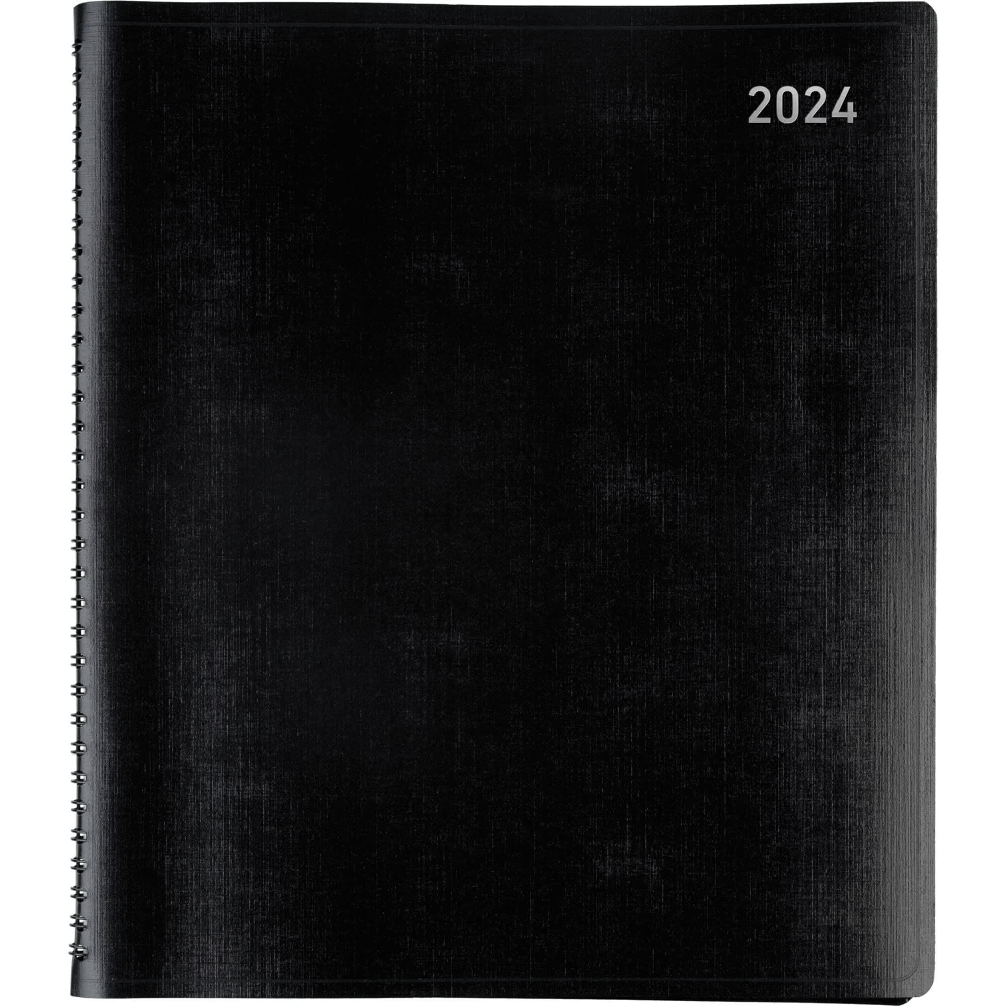 2024 Office Depot® Brand Monthly Planner, 9" x 11", Black, January to December 2024, OD710600