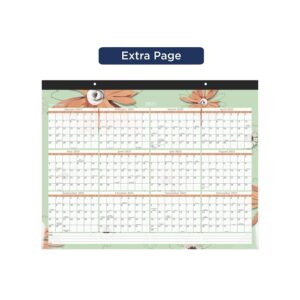 2024 AT-A-GLANCE® Paper Flowers Monthly Desk Pad Calendar, 21-3/4" x 17", January To December 2024, 5035