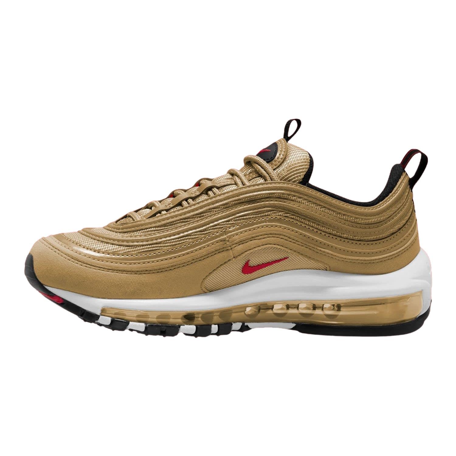 Nike Air Max 97 Og Womens Shoes Size- 12, Metallic Gold/Varsity Red