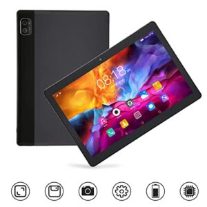 UPQRSG 10.1in Tablet For12, 5G Wifi 6GB 128GB 1960X1080 IPS HD Touchscreen, 8800Mah 10 Core Processor with Front 200W Rear 500W Camera, Calling Tablet 100?240V Black[US]