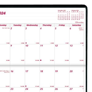 Brownline 2024 Essential Monthly Two-Year Pocket Planner, January 2024 to December 2025, Stitched Binding, 6.5" x 3.5", Assorted Colors (CA24.AST-24)