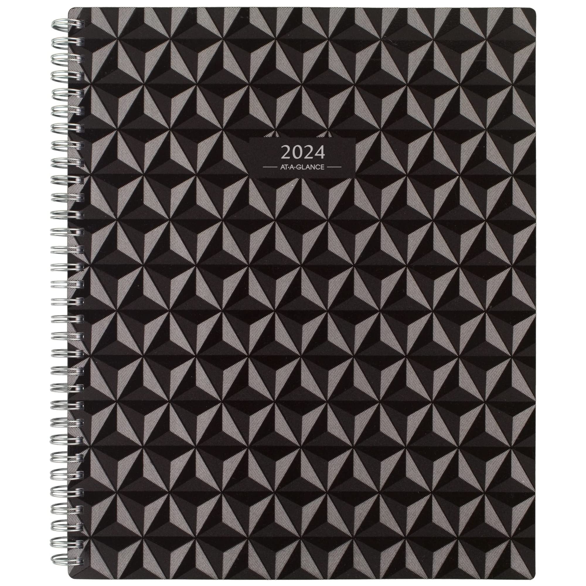 2024-2025 AT-A-GLANCE® Elevation Block-Format 13-Month Weekly/Monthly Planner, 8-1/2" x 11", Black, January 2024 to January 2025, 75950P05