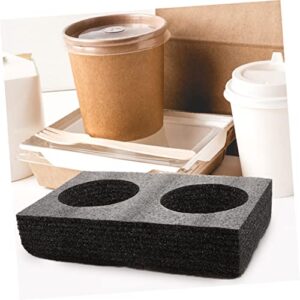 GARVALON 2pcs Takeaway Cup Holder Outdoor Tray Foam Coffee Cups Sofa Outdoor Floating Drink Holder for Pool Disposable Coffee Tray Pool Drink Floats Disposable Packing Tray Takeout Holder