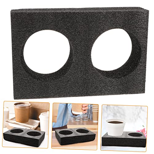 GARVALON 2pcs Takeaway Cup Holder Outdoor Tray Foam Coffee Cups Sofa Outdoor Floating Drink Holder for Pool Disposable Coffee Tray Pool Drink Floats Disposable Packing Tray Takeout Holder