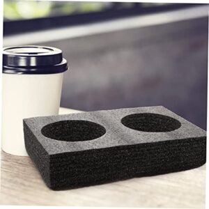 GARVALON 2pcs Takeaway Cup Holder Outdoor Tray Foam Coffee Cups Sofa Outdoor Floating Drink Holder for Pool Disposable Coffee Tray Pool Drink Floats Disposable Packing Tray Takeout Holder