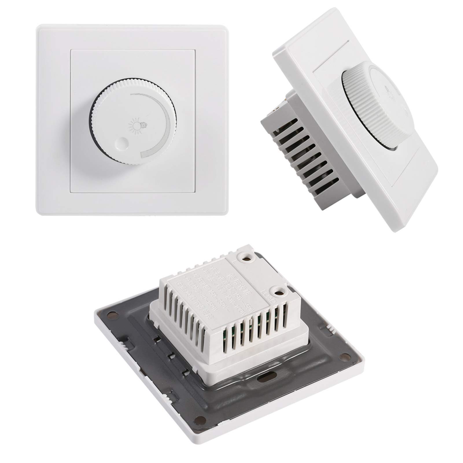 1Pcs Practical Home Wall, Led Dimmer Switch Mounted Knob Lamp Brightness Controller Panel Dimmer Switch New