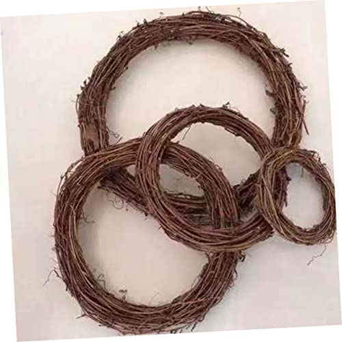 DECHOUS Rattan Circle Natural Vine Wreath 1pc Christmas Dried Flowers Log Dried Wreath Garland DIY Wreath