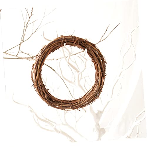 DECHOUS Rattan Circle Natural Vine Wreath 1pc Christmas Dried Flowers Log Dried Wreath Garland DIY Wreath