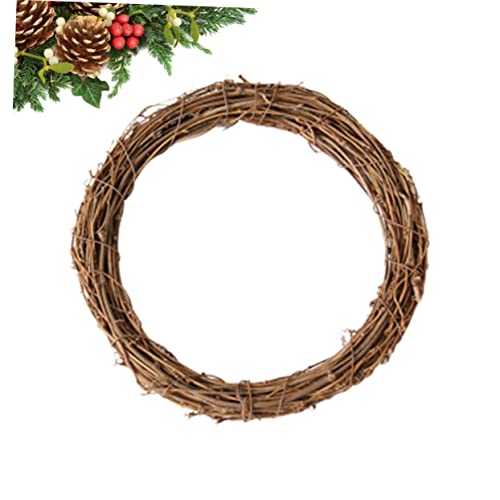 DECHOUS Rattan Circle Natural Vine Wreath 1pc Christmas Dried Flowers Log Dried Wreath Garland DIY Wreath