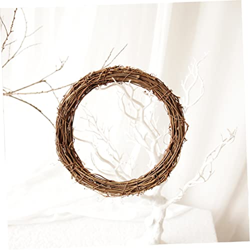 DECHOUS Rattan Circle Natural Vine Wreath 1pc Christmas Dried Flowers Log Dried Wreath Garland DIY Wreath