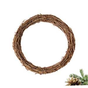 DECHOUS Rattan Circle Natural Vine Wreath 1pc Christmas Dried Flowers Log Dried Wreath Garland DIY Wreath