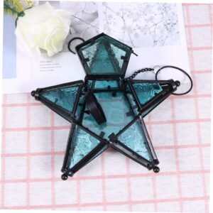 CAXUSD Star Decor Taper Candle Home Decorations Aroma Burner Stand Decorative Candle Holder Tea Light Lantern Star Decorations Wedding Decorations Pentagram Hanging Ornament Candlestick