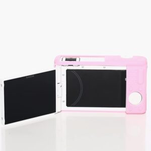 Pocoukate Case for Sony ZV-1F, ZV-1 II/ZV-1M2 Vlog Camera, ZV1F Camera Silicone Cover Skin, Anti-Scratch Slim Fit Soft Sleeve with ZV1 F Screen Protector- Pink