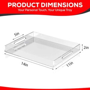 Personalized Clear Acrylic Serving Tray