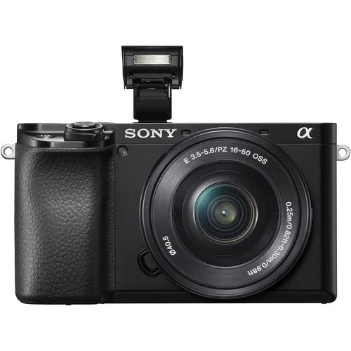 Sony a6100 Mirrorless Camera with Sony E PZ 16-50mm f/3.5-5.6 OSS Lens 128Gig Momory Cards+Lens+Case+(23PC) Bundle