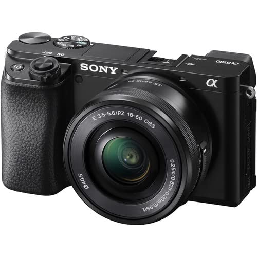 Sony a6100 Mirrorless Camera with Sony E PZ 16-50mm f/3.5-5.6 OSS Lens 128Gig Momory Cards+Lens+Case+(23PC) Bundle
